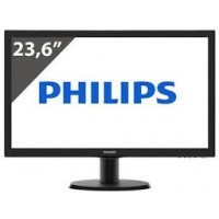 MONITOR PHILIPS 23.6" LED 243V5LHSB HDMI + VGA + DVI